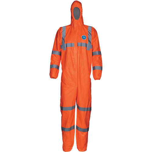 Combinaison haute visibilit&eacute; avec capuchon, Petit, Orange, Tyvek 500 Consource