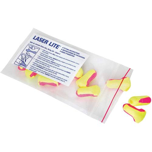 Howard Leight Laser Lite&reg; Single-Use Earplugs, Bulk - Polybag Consource