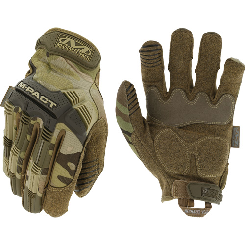 Gants antichocs tactiques MultiCam M-Pact, 8, Paume en Synth&eacute;tique, Poignet Boucle et crochet Consource