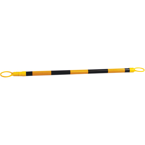 Retractable Cone Bar, 7'2" Extended Length, Black/Yellow Consource