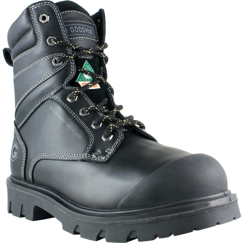 Bottes de travail Boomerang, Cuir, Embout Acier, Taille 7, Imperm&eacute;able Consource