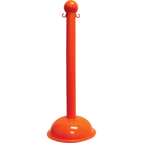 Heavy-Duty Stanchion, 40" High, Orange Consource