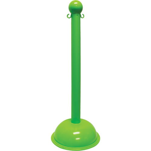 Heavy-Duty Stanchion, 40" High, Green Consource