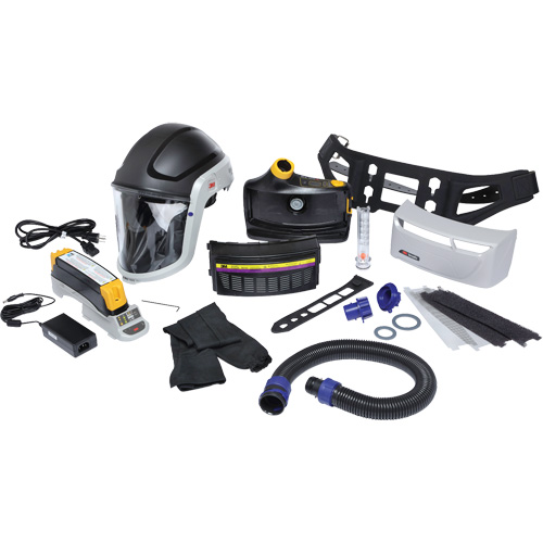 Versaflo TR Series Heavy Industry PAPR Kit, Hard Hat & Faceshield, Lithium-Ion Battery Consource