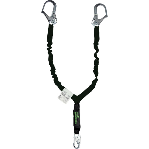 Longe avec amortisseur de choc r&eacute;sistante &agrave; l'arc &eacute;lectrique Miller, 6', Point d'ancrage &agrave; Mousqueton verrouillable, Mousqueton verrouillable aux jambes, Kevlar Consource