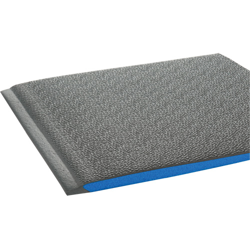 Tapis ergonomiques Wear-Bond Comfort-King, Rugueux, 3' x 5' x 9/16", Gris, Mousse de vinyle Consource