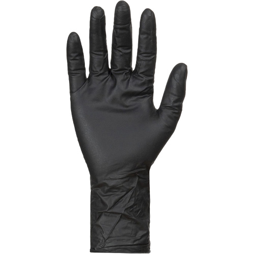 Gants jetables KeepKleen, Grand, Nitrile, 8 mils, Sans poudre, Noir Consource