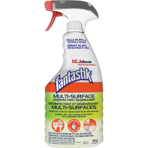 D&eacute;sinfectant et d&eacute;graissant multisurface professionnel Fantastik, 946 ml, Bouteille &agrave; g&acirc;chette Consource