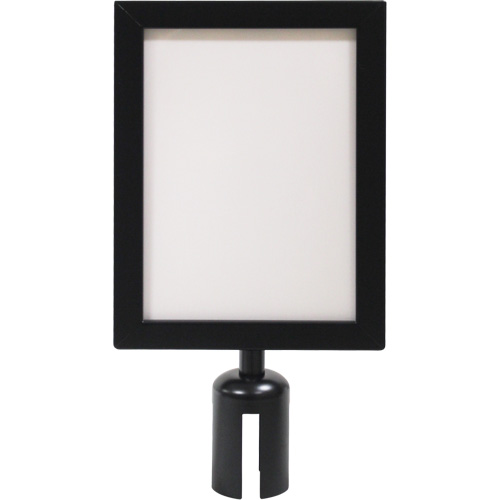 Sign Frame for Crowd Control Post, Black Consource