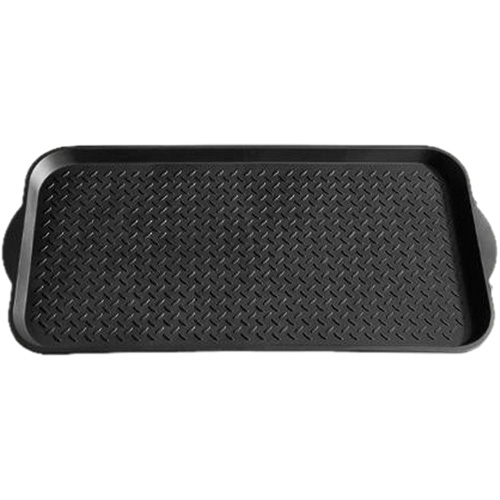 Boot Tray, Plastic, Black, 19" L x 39" W Consource