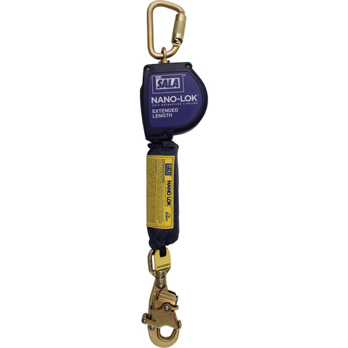 Cordage de s&eacute;curit&eacute; autor&eacute;tractable allong&eacute; Nano-Lok, 10', Dyneema, Pivotant Consource