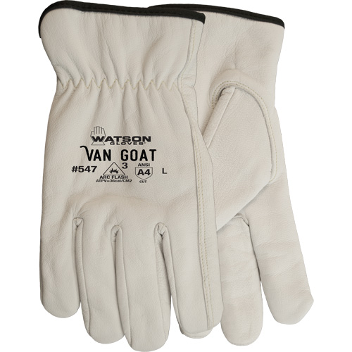 Gants de travail r&eacute;sistants aux coupures Van Goat, Grand, 36 cal/cm², Niveau 3, NFPA 70E Consource
