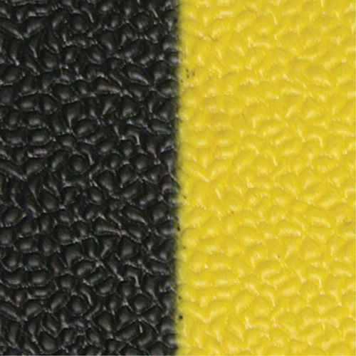Tapis antifatigue Airsoft, Rugueux, 3' x 5' x 3/8", Noir/Jaune, &eacute;ponge en PVC Consource