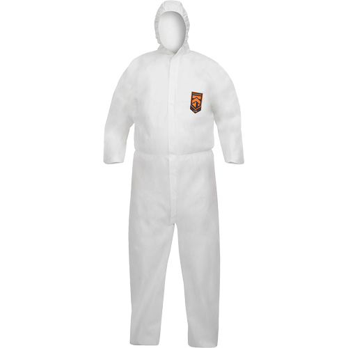 KleenGuard A40 Disposable Coveralls, Medium, White, Microporous Consource