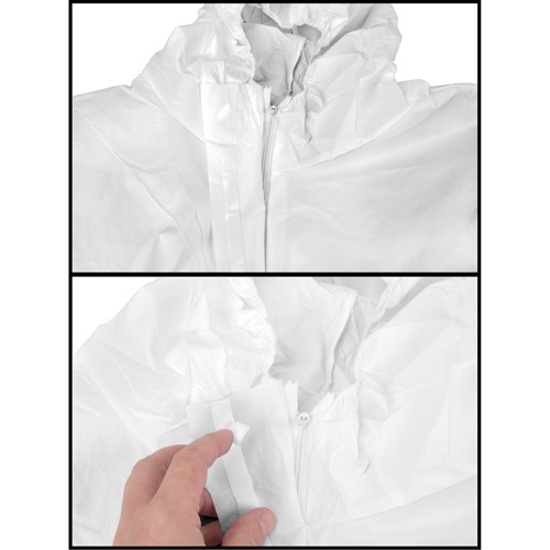 Combinaison &agrave; capuchon, Moyen, Blanc, SMS Consource