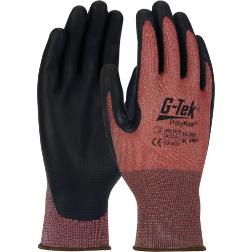 Gants r&eacute;sistants aux coupures G-Tek PolyKor X7 Neuroma, Taille Petit, Calibre 18, Rev&ecirc;tement Polyur&eacute;thane, Enveloppe en Poly&eacute;thyl&egrave;ne, ASTM ANSI niveau A3/EN 388 niveau C Consource