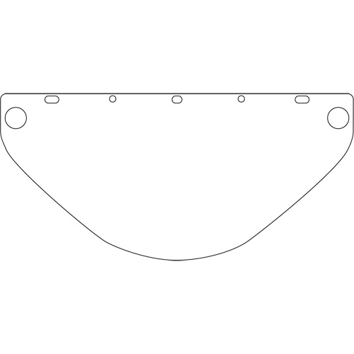 Dynamic Universal Fit Safety Visor, Polycarbonate, Clear Tint Consource