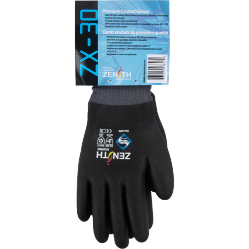 Gants enduits ZX-30° de premi&egrave;re qualit&eacute;, T-Grand, R&ecirc;vetement Mousse de PVC, Calibre 15, Enveloppe en Nylon Consource