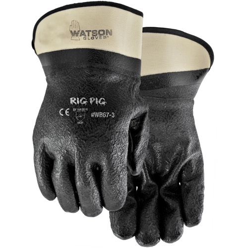 Gants Rig Pig, Taille unique, R&ecirc;vetement Nitrile/PVC, Enveloppe en Jersey Consource