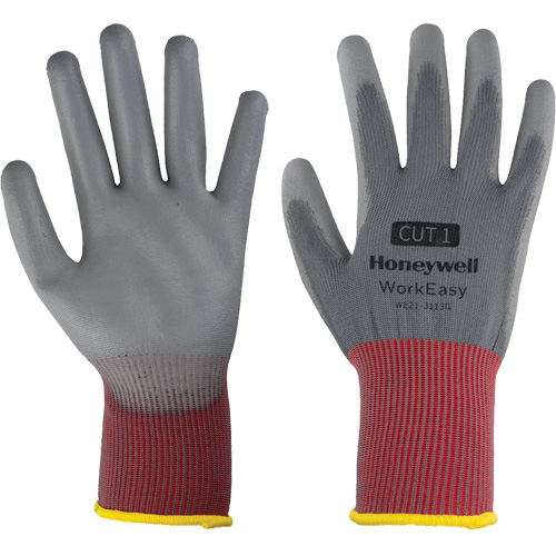 Gants de protection contre les coupures WorkEasy, Taille 6/T-petit, Calibre 13, Rev&ecirc;tement Polyur&eacute;thane, Enveloppe en Polyester, EN 388 niveau 1 Consource