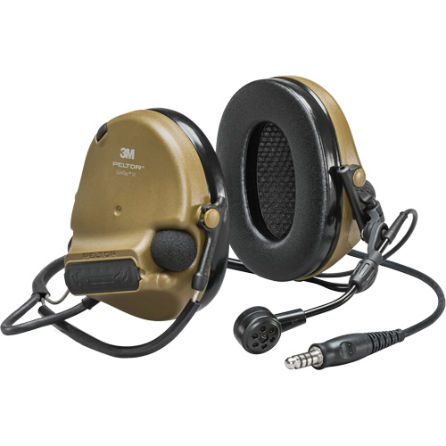 Casque VI NIB avec fils de sortie unique Peltor ComTac, Style Cordon cervical, 22 dB Consource