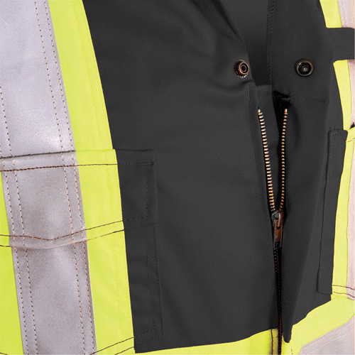 7702BK FR-Tech&reg; 88/12 FR Arc Rated Coveralls, Size 36, Black, 9.7 cal/cm² Consource