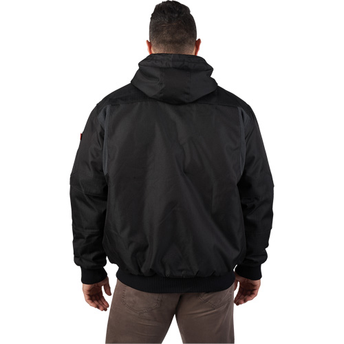 GridIron Hooded Jacket, Men's, Large, Black Consource