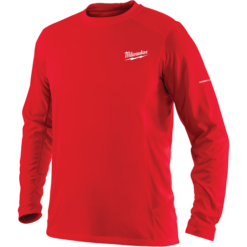 T-shirt &agrave; manches longues Workskin, Hommes, Petit, Rouge Consource