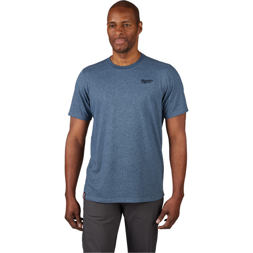Hybrid Work Tee Shirt, Men's, Small, Blue Consource