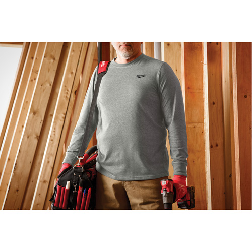 T-shirt de travail hybride, Hommes, Petit, Gris Consource
