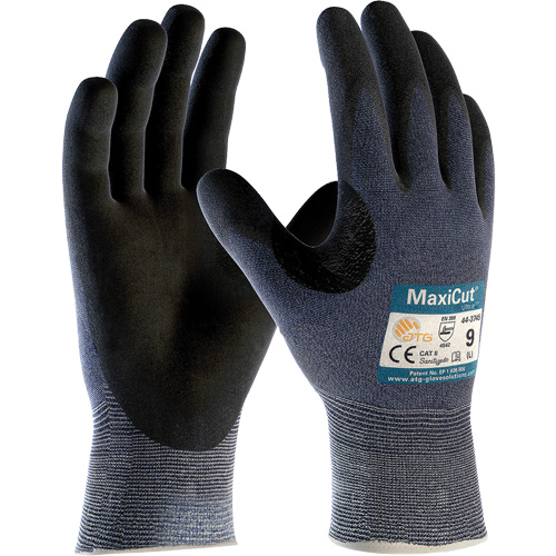 ATG MaxiCut&reg; Ultra Touchscreen Compatible Cut Resistant Gloves, Size X-Small, 15 Gauge, Nitrile Coated, Engineered Yarn Shell, ASTM ANSI Level A3/EN 388 Level 5/EN 388 Level C Consource