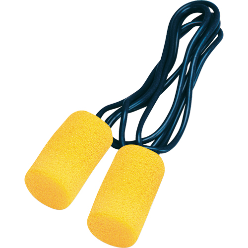 Bouchons d'oreilles classiques E-A-R, Vrac - Sac en poly, Grand, Avec cordon Consource