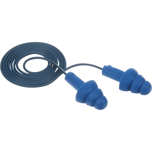 Bouchons d'oreilles pr&eacute;moul&eacute;s E-A-R Ultrafit , Avec cordon, Taille unique, Vrac - Sac en poly, NRR dB NRR 25 dB Consource
