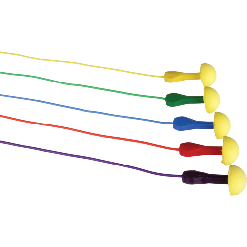 Bouchons d'oreilles rapides de style capsule E-A-R, Avec cordon, Vrac - Sachet coussin, 25 dB NRR, Taille unique Consource