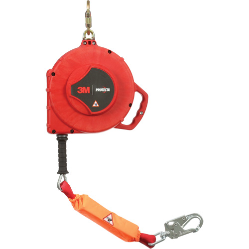 Cordage de s&eacute;curit&eacute; autor&eacute;tractable Rebel, 50', Acier galvanis&eacute;, Pivotant Consource