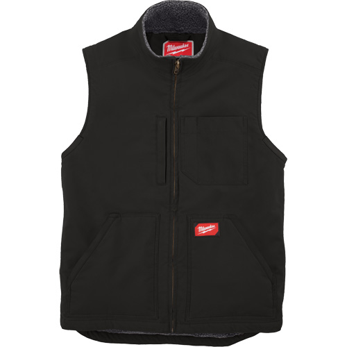 Veste doubl&eacute;e en sherpa ultra-r&eacute;sistante, Hommes, Petit, Noir Consource