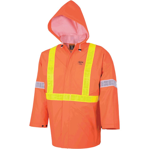 R85 Ensemble imperm&eacute;able de s&eacute;curit&eacute; 3 pi&egrave;ces ignifuge Element FR, Petit, Orange haute visibilit&eacute; Consource