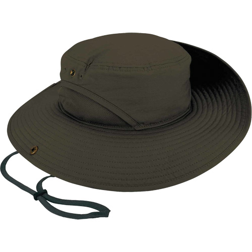 Chapeau l&eacute;ger de forestier Chill-Its 8936 avec panneau en maille, Vert Consource