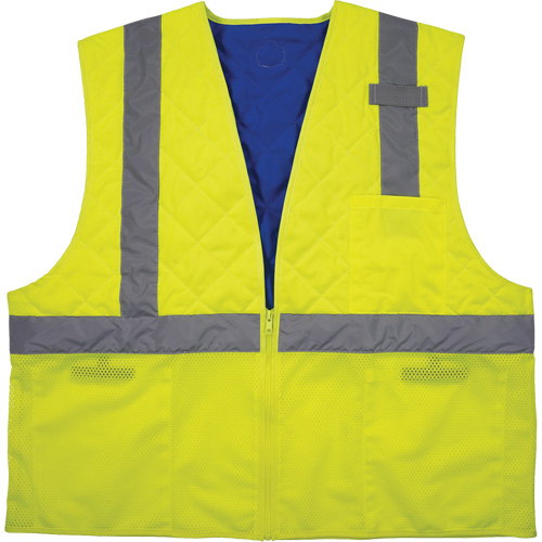 Chill-Its 6668 Safety Cooling Vest, Small, High Visibility Lime-Yellow Consource