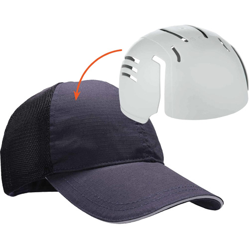 Skullerz 8946 Standard Baseball Cap with Bump Cap Insert, Navy Blue Consource