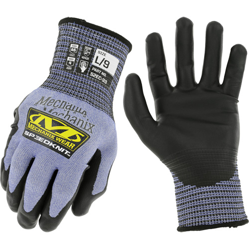 Speedknit S2EC33 Cut-Resistant Gloves, Size Small/7, 18 Gauge, Urethane Coated, HPPE/Tungsten Shell, ASTM ANSI Level A5/EN 388 Level D Consource