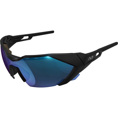 Type-E Safety Glasses, Blue Lens, Anti-Fog/Anti-Scratch, ANSI Z87+ Consource