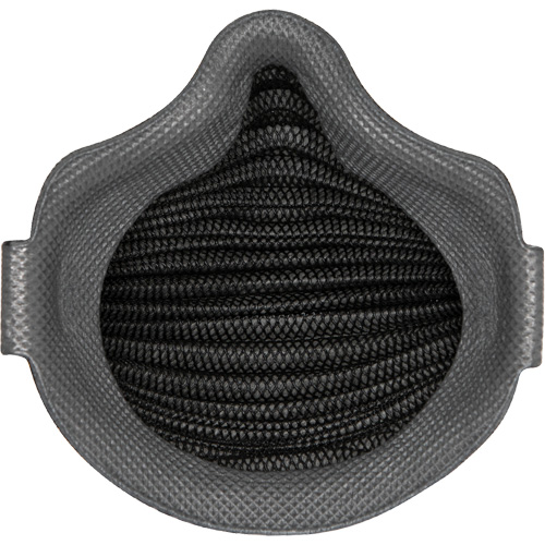Masques jetables AirWave de la s&eacute;rie M noirs avec SmartStrap et bride compl&egrave;te en mousse, N95, Certifi&eacute; NIOSH, Petit Consource