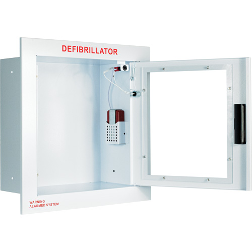 Fully Recessed Large Cabinet with Alarm, Zoll AED Plus&reg;/Zoll AED 3/Cardio-Science/Physio-Control For, Non-Medical Consource