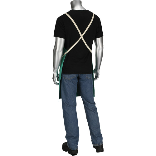 Dynamic Ironcat&reg; FR Cotton Sateen Apron, Bib, Green Consource