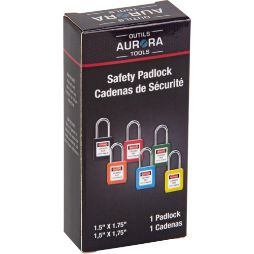 Safety Lock, Black, Keyed Different, Thermoplastic, 1-1/2" Width Consource