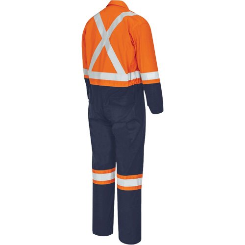 7702BB Combinaison de s&eacute;curit&eacute; FR-Tech 2 tons, Taille 36, Bleu marin/Orange, 10 cal/cm² Consource