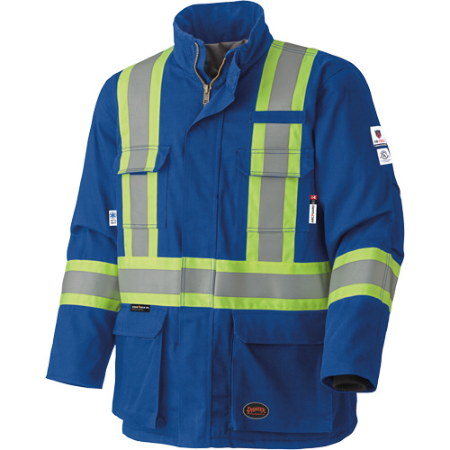 5523 Manteau de s&eacute;curit&eacute; ignifuge, Petit, Bleu royal, 58 cal/cm² Consource