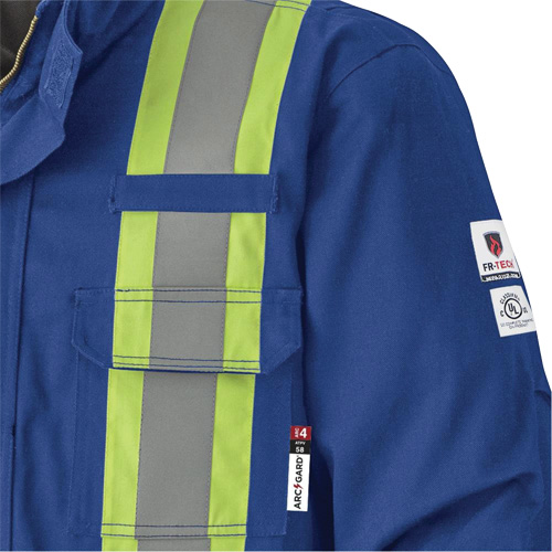 5523 Manteau de s&eacute;curit&eacute; ignifuge, Petit, Bleu royal, 58 cal/cm² Consource