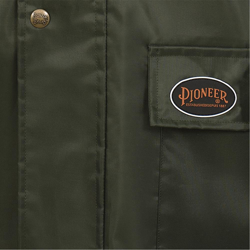 D8120J Manteau &agrave; capuchon ind&eacute;chirable Nailhead pour planteur d'arbres, Polyester/PVC, T-petit, Vert Consource